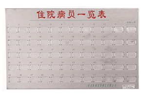 不銹鋼病員一覽表C101、C103